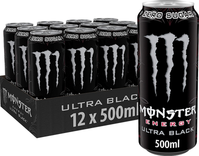 Monster Energy Ultra - 12 x 500 ml Black