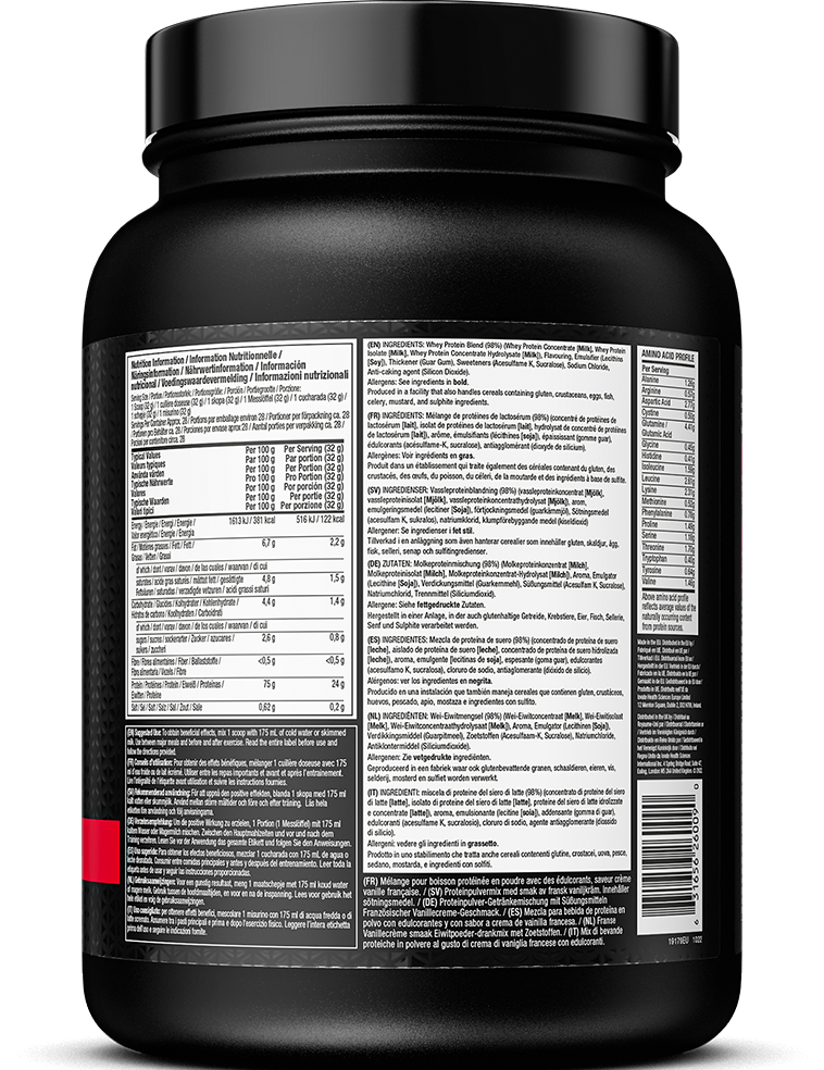 MuscleTech Nitro Tech 100% Whey Gold - 908 g French Vanilla Cream