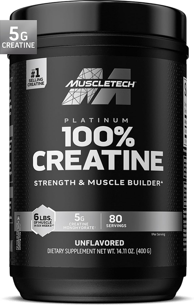 MuscleTech Platinum 100% Creatine Monohydrate - 400 g