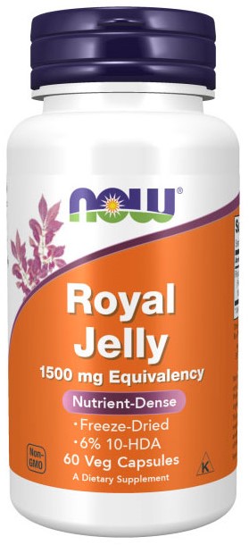 NOW Foods NOW2565 Royal Jelly 1500 mg - 60 veg caps