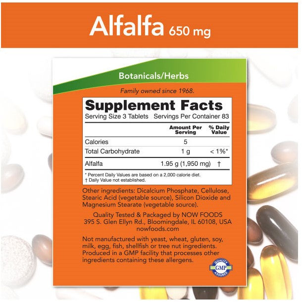 NOW Foods NOW2620 Alfalfa 10 Grain - 250 tabs