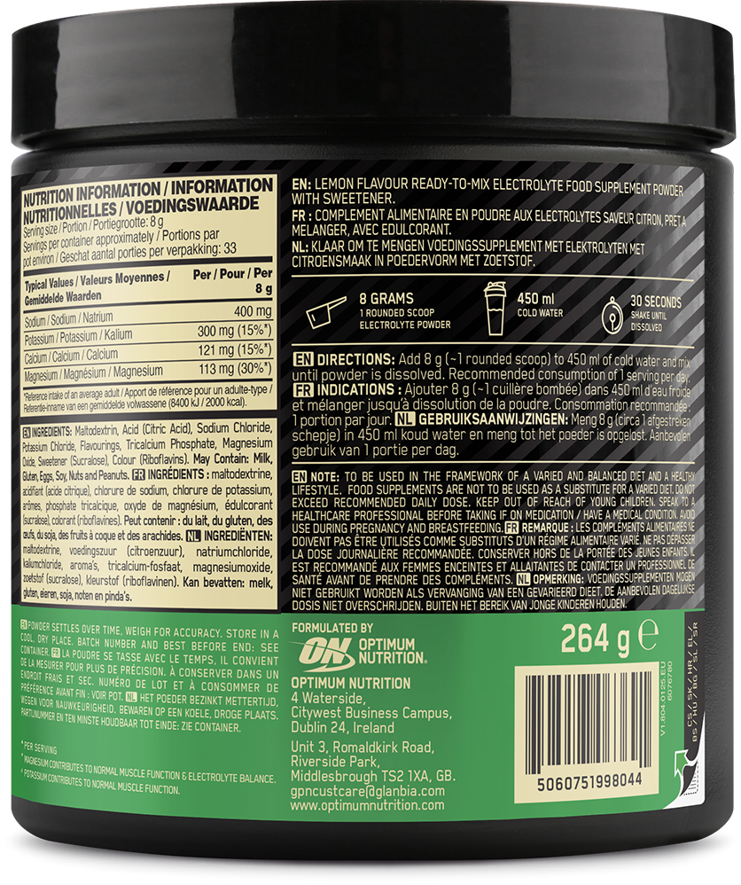 Optimum Nutrition Electrolyte Powder - 264 g Forest Berries