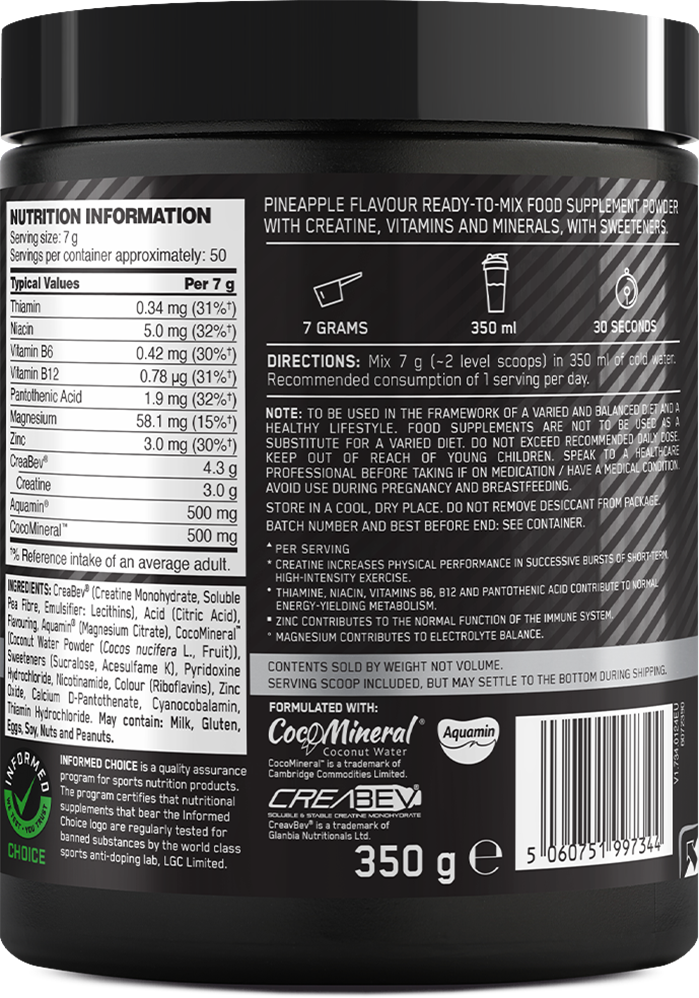 Optimum Nutrition Platinum Creatine Plus - 350 g Pineapple