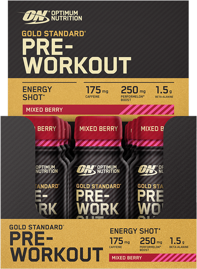 Optimum Nutrition Gold Standard Pre-workout Shot - 12 x 60 ml Mixed Berry