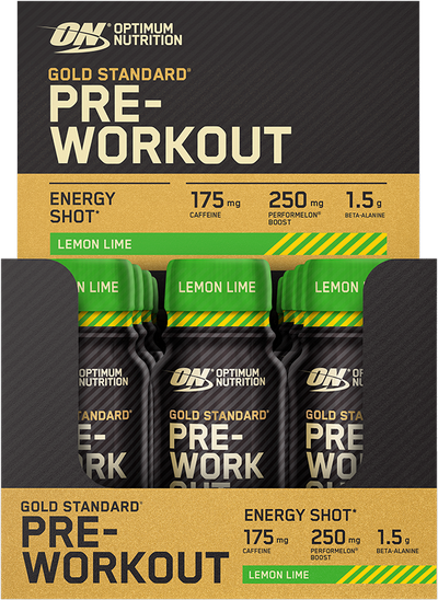 Optimum Nutrition Gold Standard Pre-workout Shot - 12 x 60 ml Lemon Lime
