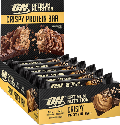 Optimum Nutrition Protein Crisp Bar - 10 x 65 g - Peanut Butter
