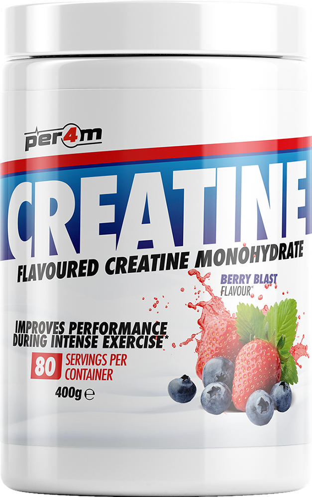 PER4M Flavoured Micronised Creatine - 400 g Berry Blast