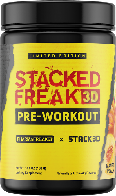 PharmaFreak Stacked Freak 3D Pre-workout - 400 g - Mango Peach