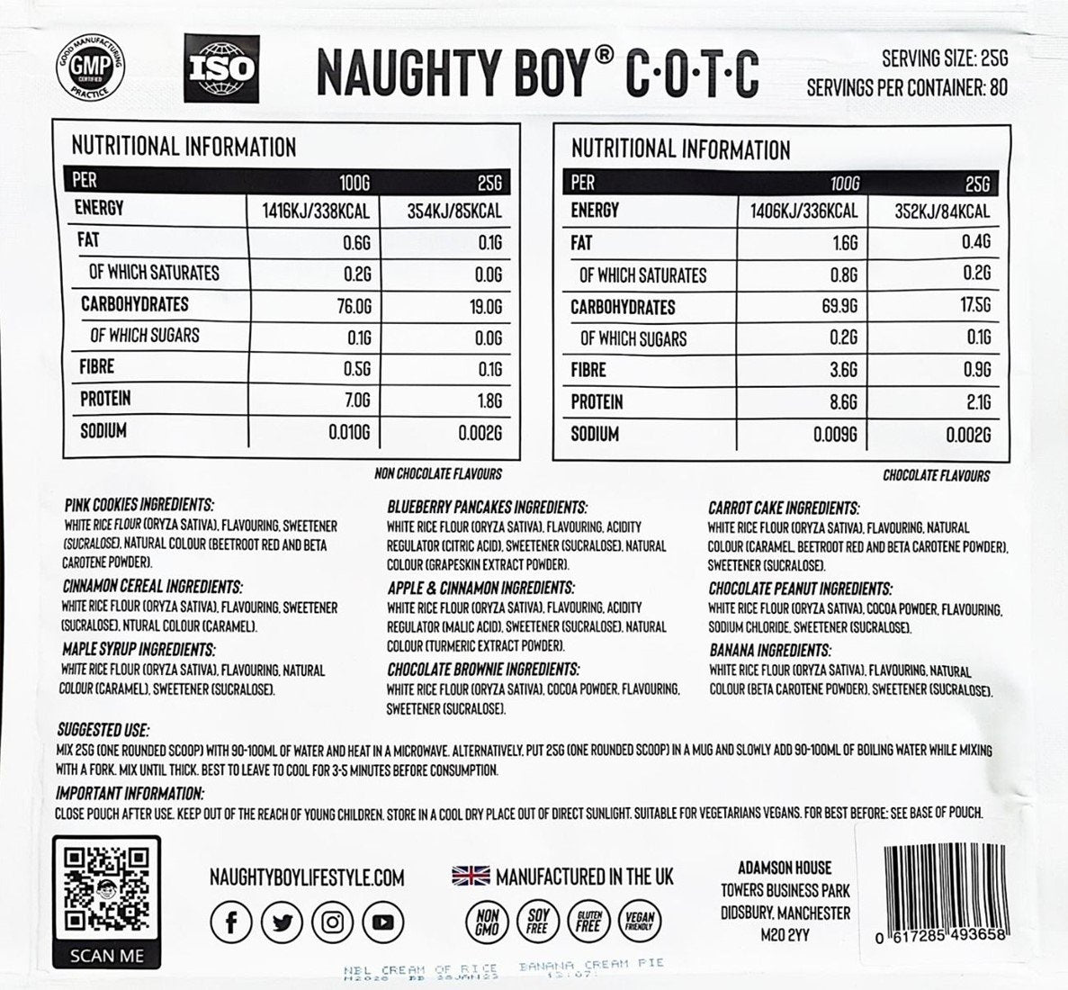 Pouch Naughty Boy Cream of the Crop - 2000 g Maple Syrup