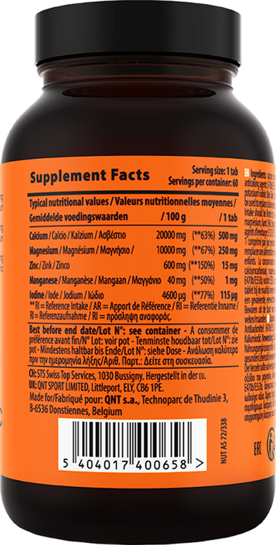 QNT Calcium-Magnesium-Zinc - 60 tabs