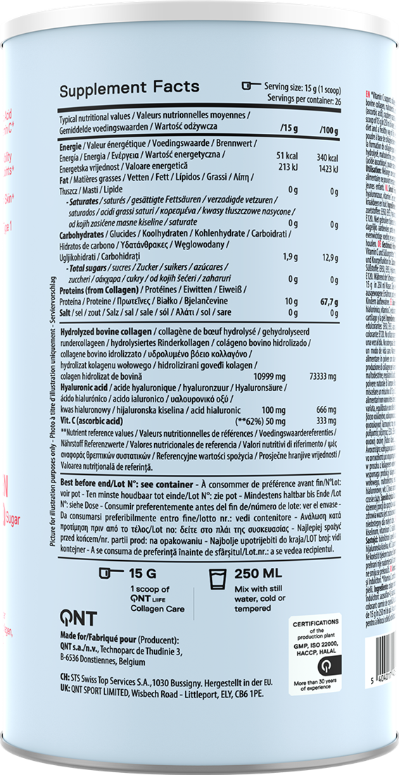 QNT Collagen Care - 390 g Raspberry