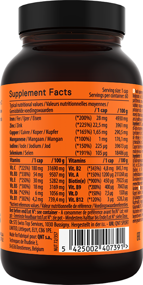 QNT Daily Vitamins - 60 caps