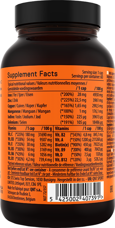 QNT Daily Vitamins - 60 caps