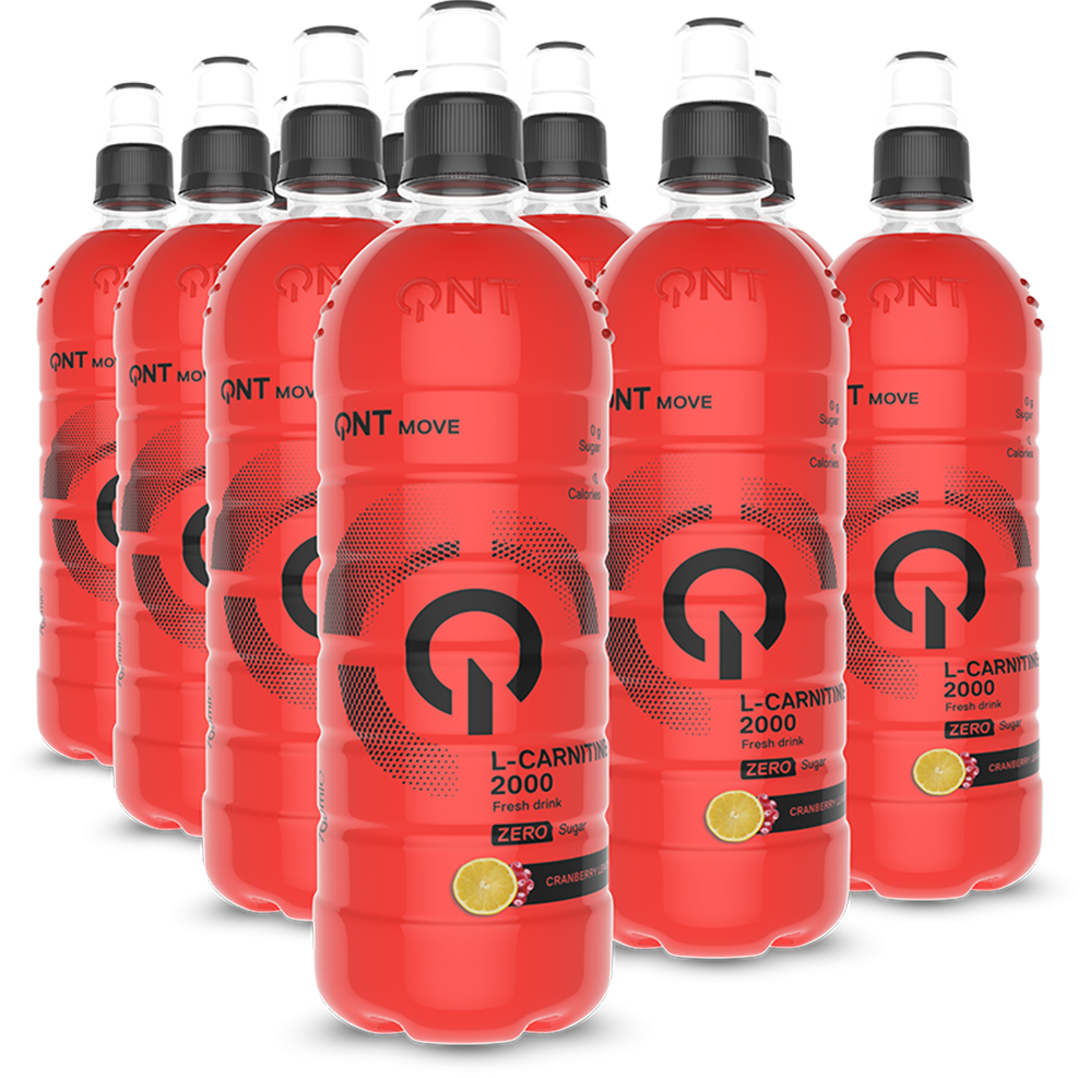 QNT L-Carnitine 2000 mg - 12 x 700 ml Cranberry Lemon