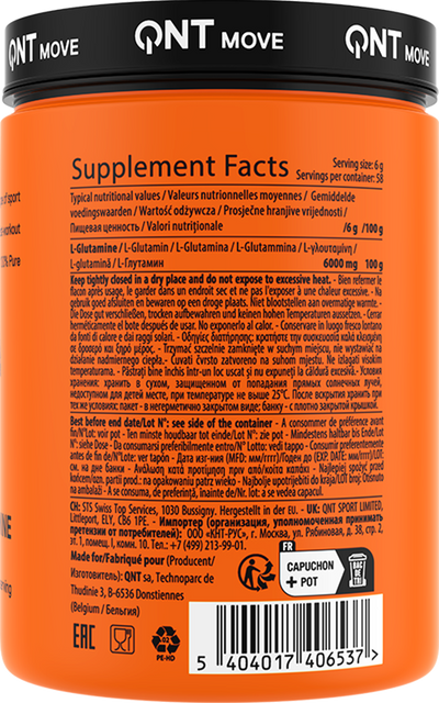 QNT L-Glutamine 6000 mg - 350 g