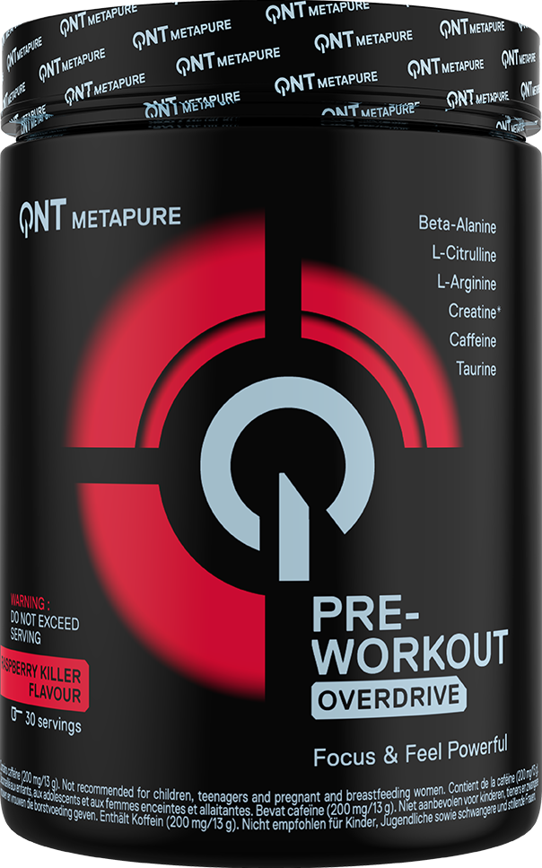 QNT Pre-Workout Overdrive - 390 g Raspberry Killer