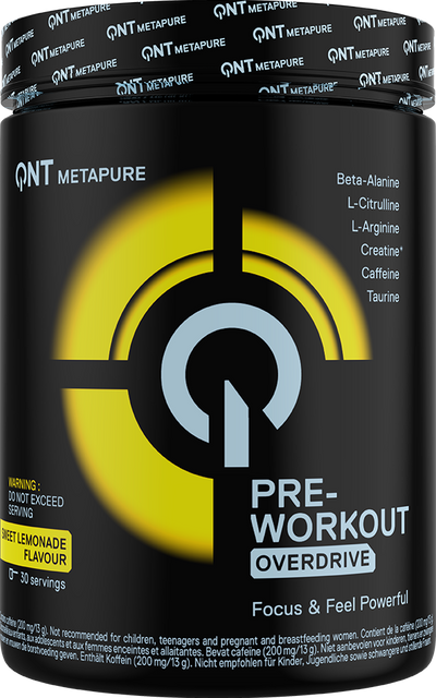 QNT Pre-Workout Overdrive - 390 g Sweet Lemonade