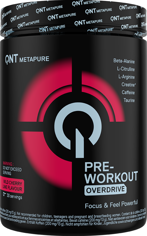 QNT Pre-Workout Overdrive - 390 g Wild Cherry Lime