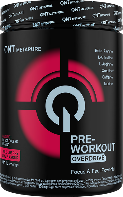 QNT Pre-Workout Overdrive - 390 g Wild Cherry Lime