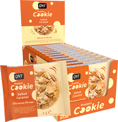 QNT Protein Cookie - 12 x 60 g Salted Caramel