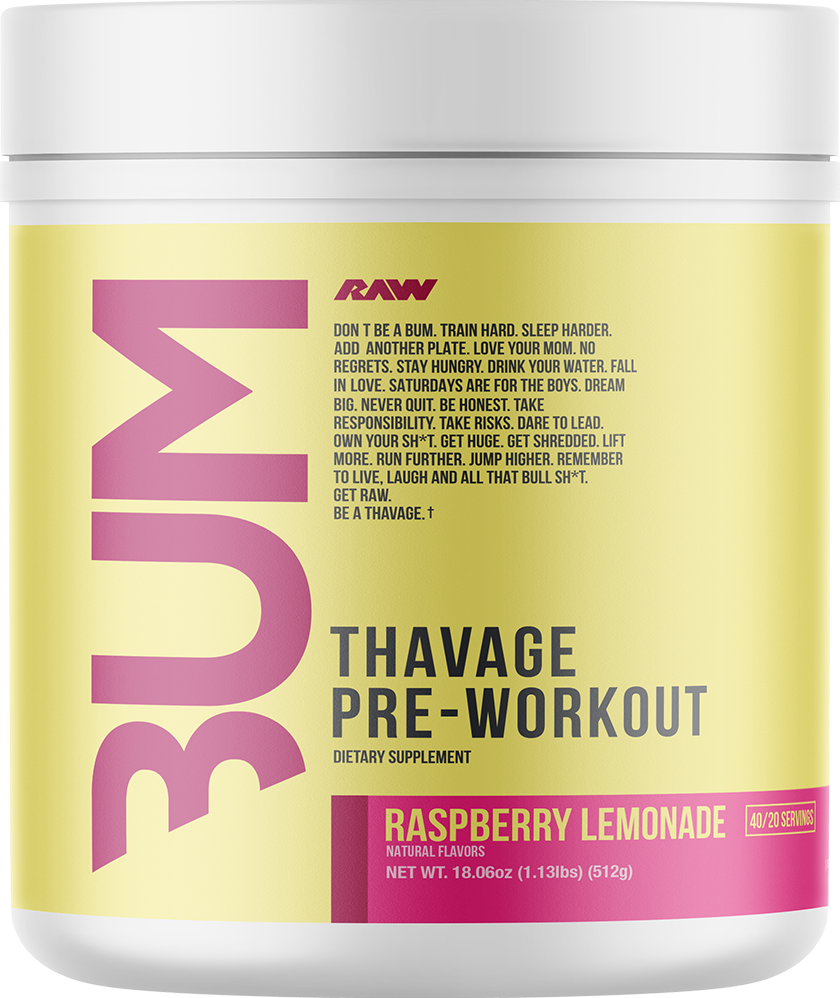 RAW CBUM Thavage Pre-Workout - 40 servings Raspberry Lemonade