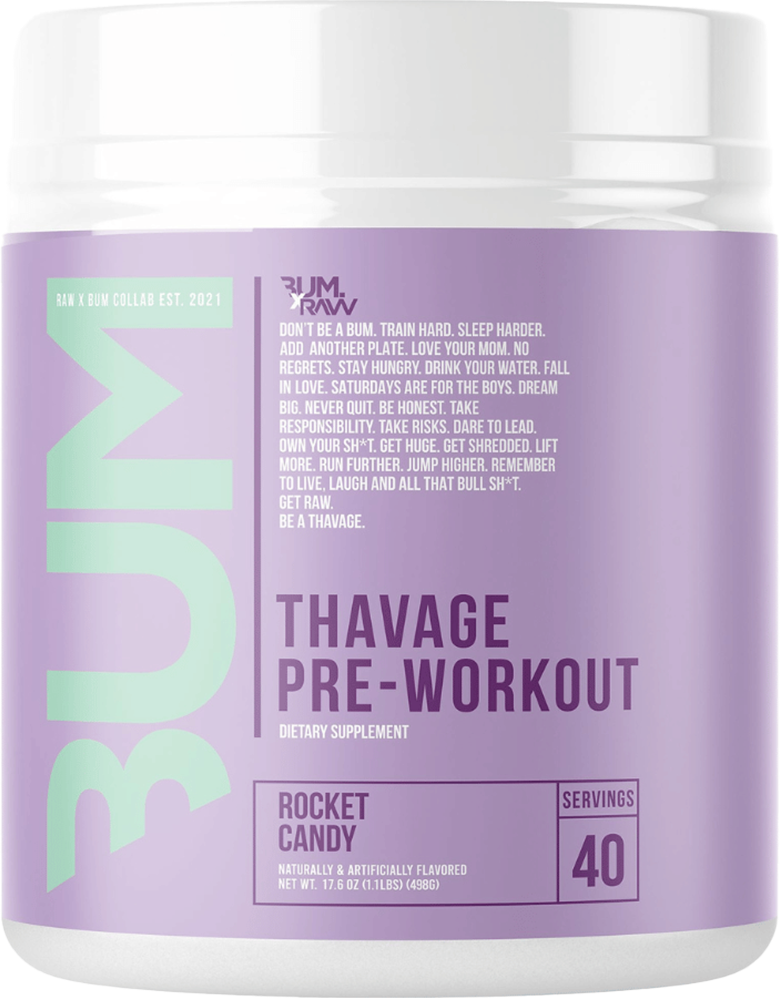 RAW CBUM Thavage Pre-Workout - 40 servings Rocket Candy