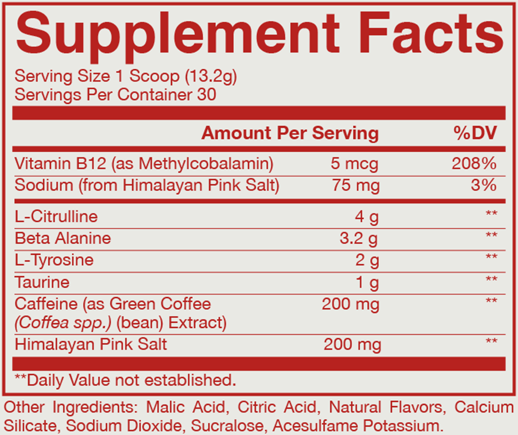 RAW Essential Pre-Workout - 30 servings Watermelon