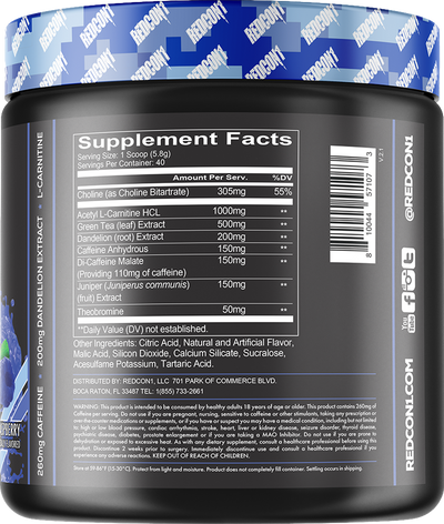 Redcon1 Double Tap - 232 g Blue Raspberry