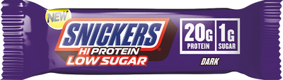 Snickers HiProtein Low Sugar - 12 x 57 g - Dark Chocolate