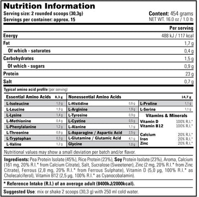 Stacker2 100% Plant Based Protein - 454 g Cookies and Cream