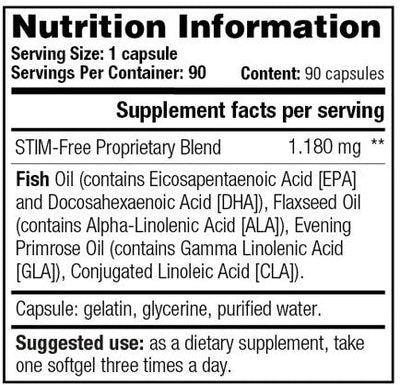 Stacker2 Black Burn Stim Free - 90 caps