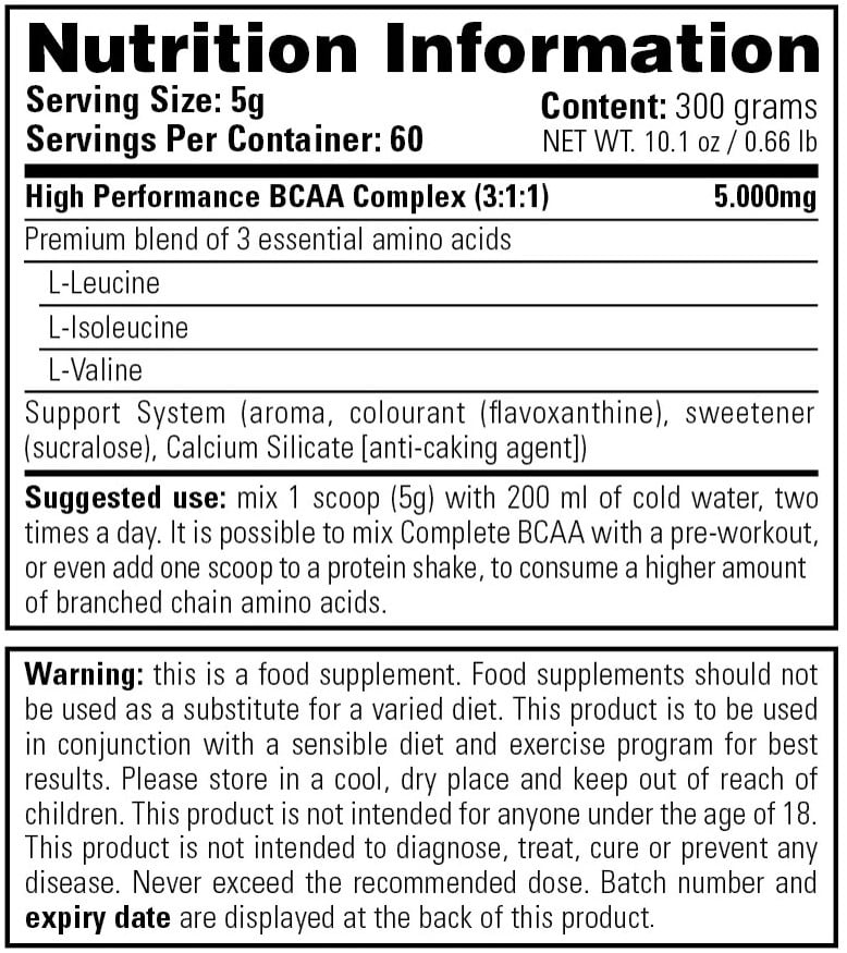Stacker2 Complete BCAA - 300 g Cola
