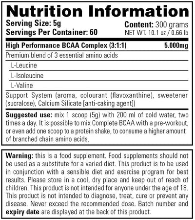 Stacker2 Complete BCAA - 300 g Orange