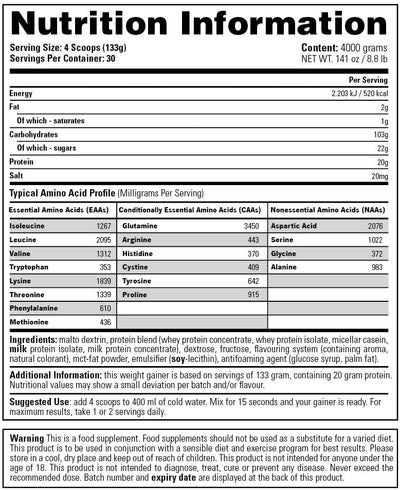 Stacker2 Ultra Mass Xtreme - 4000 g Chocolate