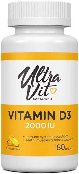 Ultravit Vitamin D3 2000IU - 180 softgels
