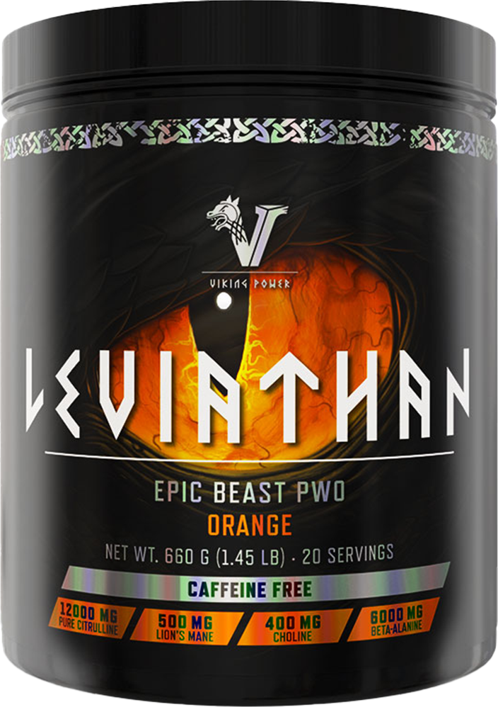 Viking Power Leviathan Hardcore PWO Caffeine Free - 660 g Orange