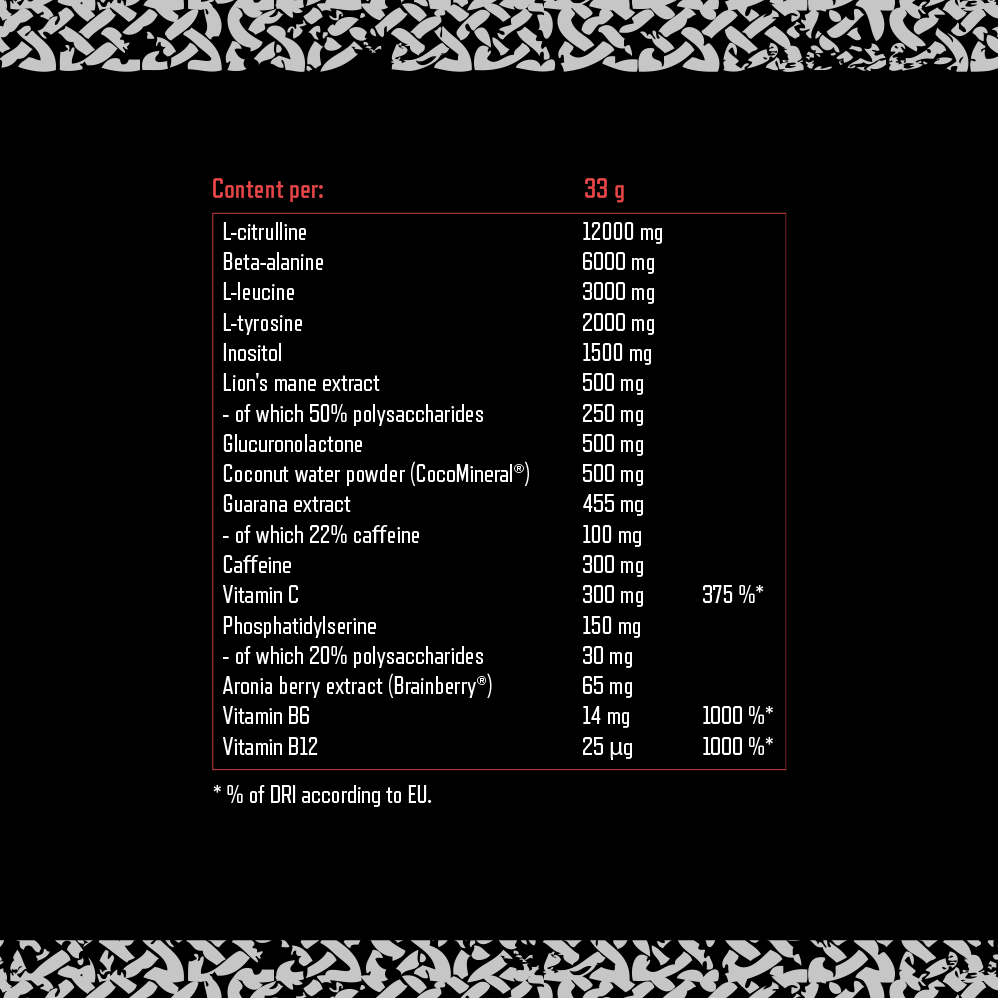 Viking Power Leviathan Hardcore PWO - 660 g Red Berries
