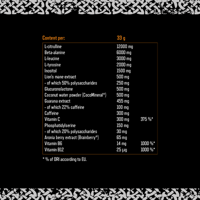 Viking Power Leviathan Hardcore PWO - 660 g Orange