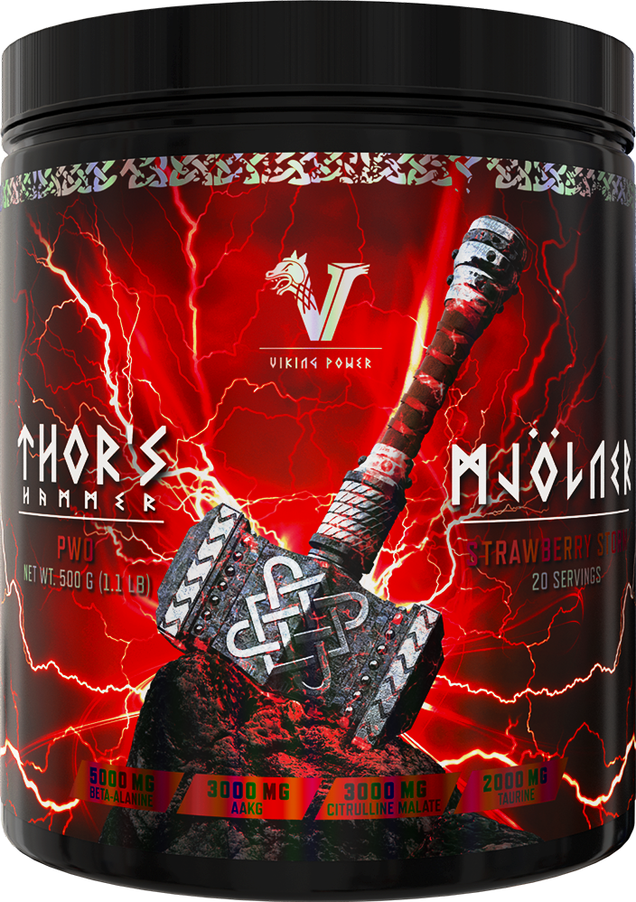 Viking Power Thor's Hammer Pre-workout - 500 g Strawberry Storm