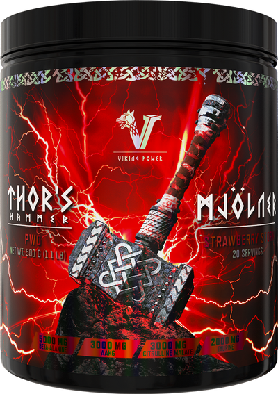 Viking Power Thor's Hammer Pre-workout - 500 g Strawberry Storm