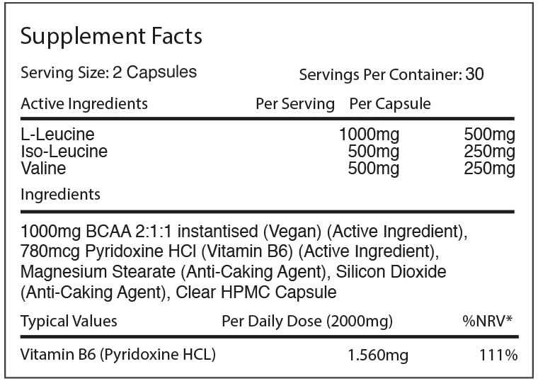 Warrior BCAA 2:1:1 - 60 tabs