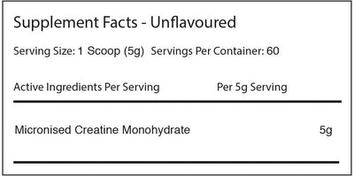 Warrior Creatine Monohydrate - 300 g Unflavoured