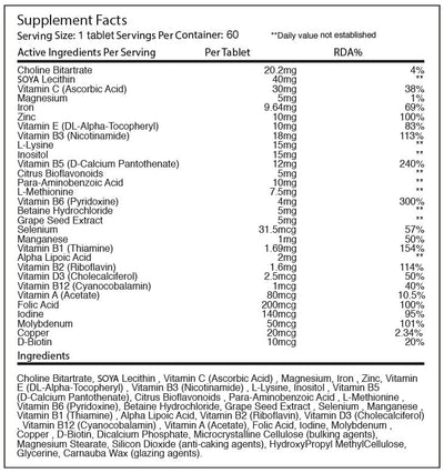 Warrior Multi-Vitamin - 60 tabs