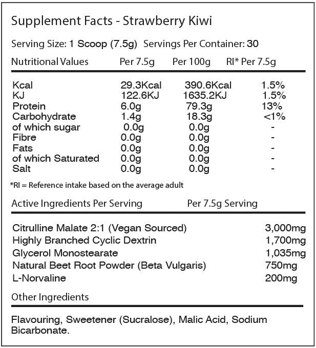 Warrior Pump - 225 g Cola Cube