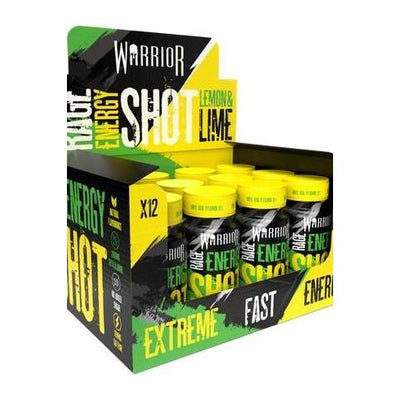 Warrior Rage Energy Shots - 12 x 60 ml Lemon Lime