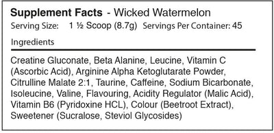 Warrior Rage Pre-Workout - 392 g Watermelon